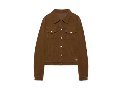 PRADA Women's Corduroy Blouson Jacket "Camel"
