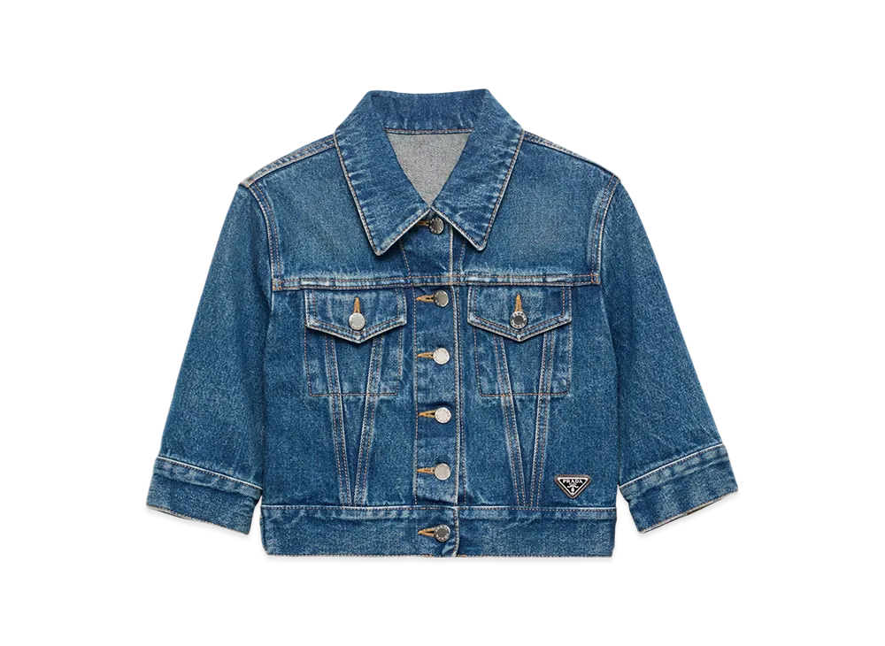 PRADA Women's Denim Blouson "Navy"