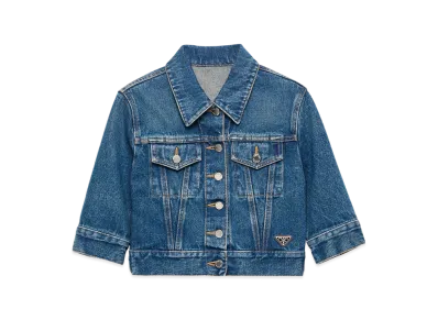 PRADA Women's Denim Blouson "Navy"