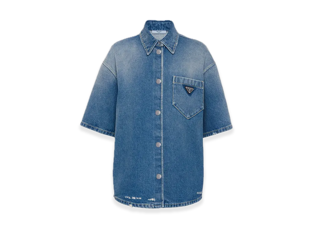 PRADA Organic Denim Shirt "Navy"