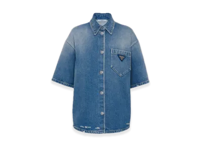 PRADA Organic Denim Shirt "Navy"
