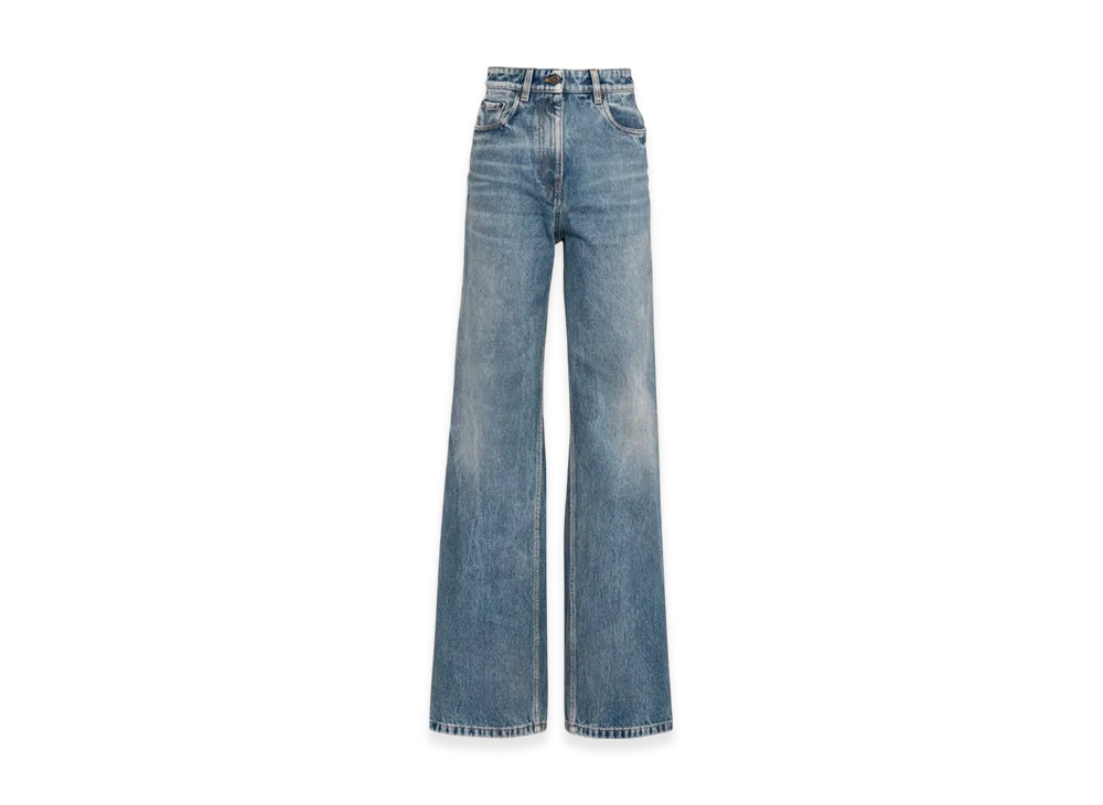PRADA Women's Five-Pocket Denim Jeans "Sky Blue"