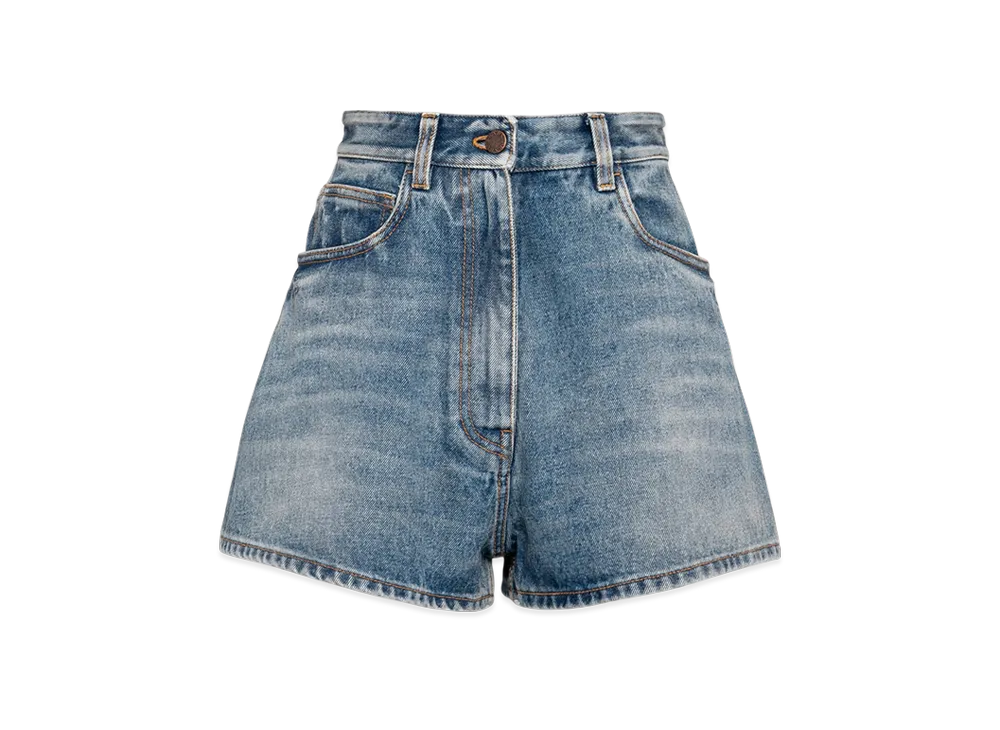 PRADA Women's Denim Shorts "Sky Blue"