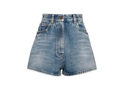 PRADA Women's Denim Shorts "Sky Blue"