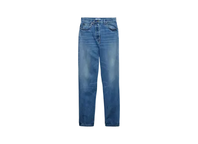 PRADA Women's Wide-Leg Denim Jeans "Light Blue"