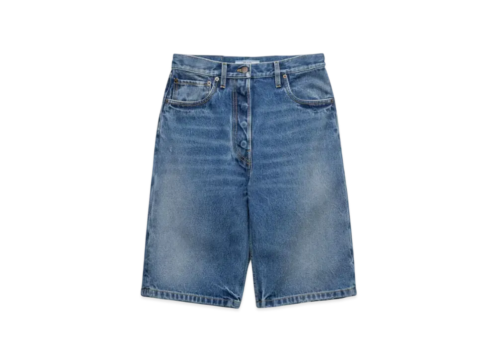 PRADA Women's Denim Bermudas "Light Blue"