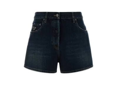 PRADA Women's Denim Shorts "Blue"