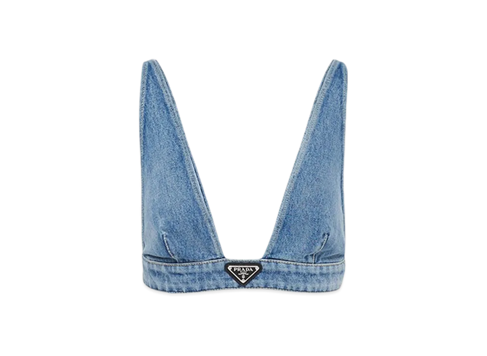 PRADA Women's Organic Denim Top "Navy"