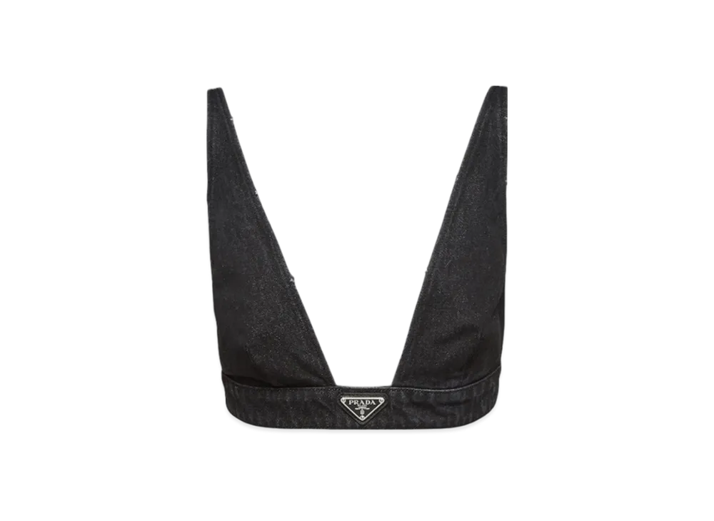 PRADA Women's Denim Top "Black"
