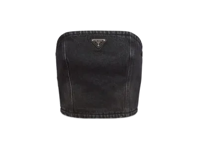 PRADA Women's Denim Top "Black"