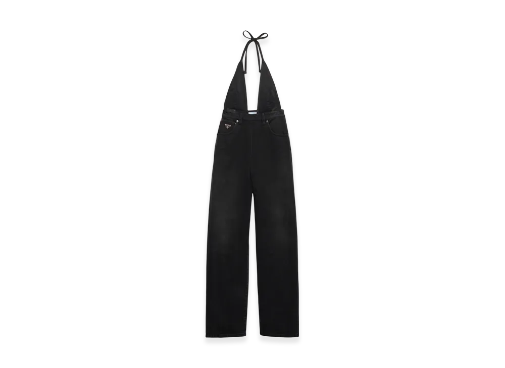 PRADA Women's Denim Jumpsuit "Black"
