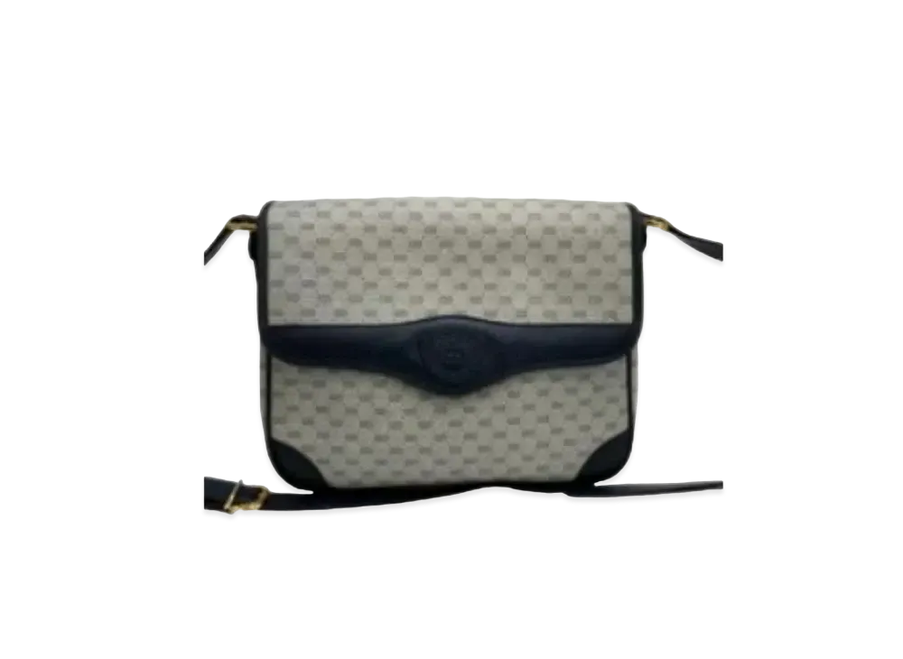 GUCCI Old Gucci Micro GG Sacoche "Navy"