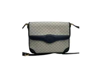 GUCCI Old Gucci Micro GG Sacoche "Navy"