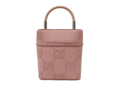 GUCCI Vanity Hand Bag GG Canvas "Pink"
