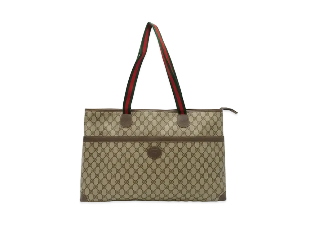 GUCCI Tote Bag Old Gucci GG Plus Sherry "Brown"