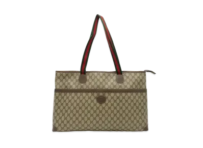 GUCCI Tote Bag Old Gucci GG Plus Sherry "Brown"