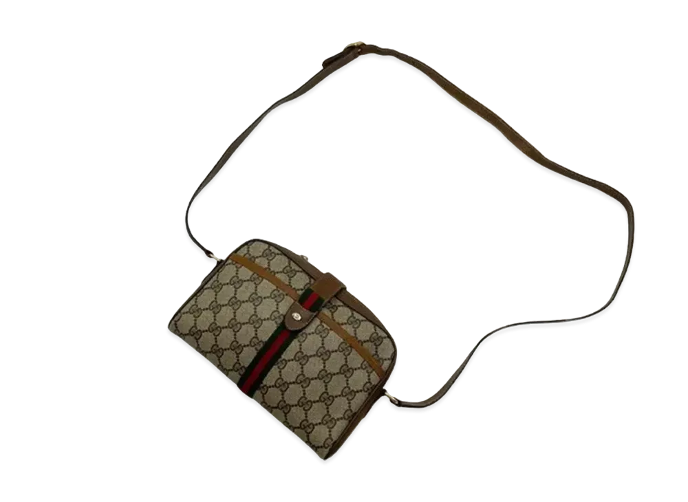 GUCCI Shoulder Bag Old Gucci GG Plus Sherry "Brown"