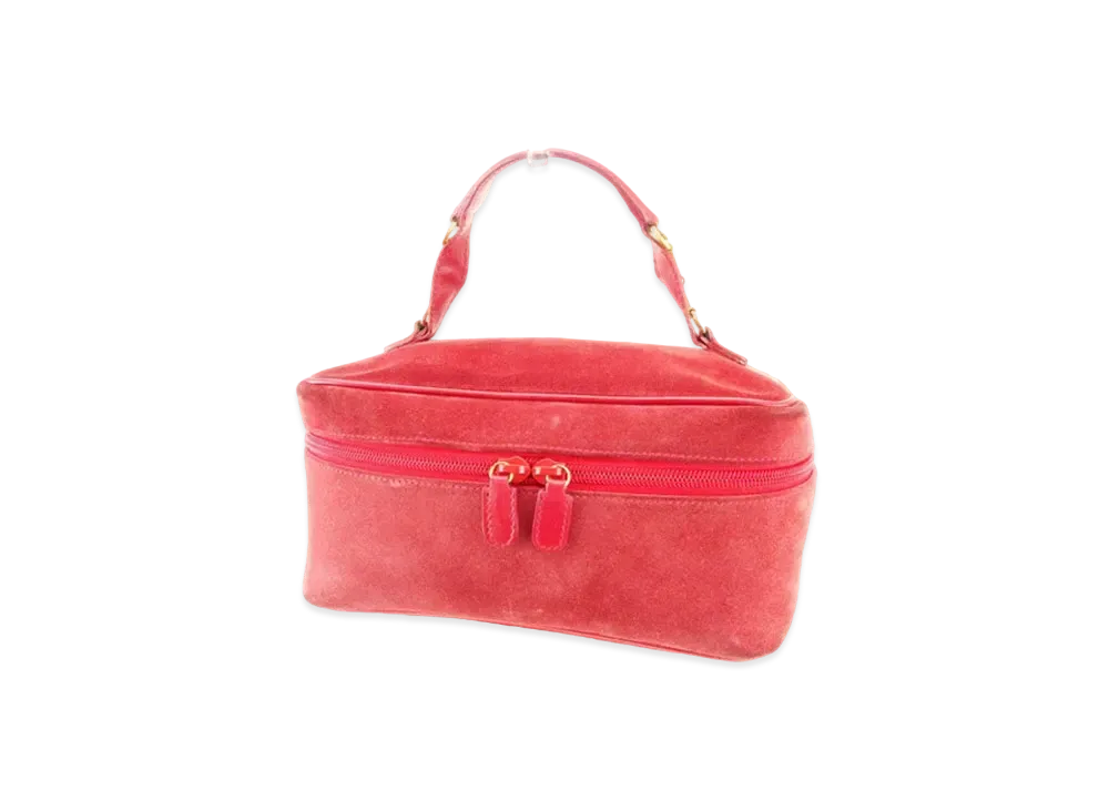 GUCCI Bamboo Horsebit Suede "Red"