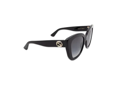 GUCCI Women's Acetate Cat Eye Sunglasses "Black"