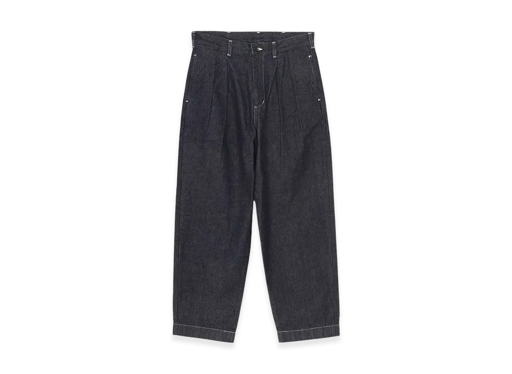 Ground Y x EDWIN 11oz Denim Wide-tuck Pants With Tab Detail "Indigo"