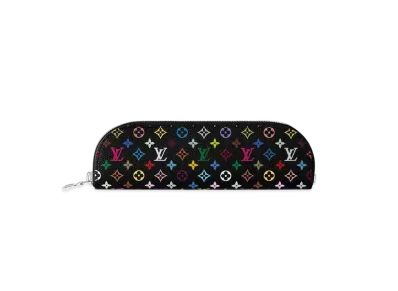 Louis Vuitton x Takashi Murakami Monogram Multicolor Charlotte Pencil Pouch "Noir"