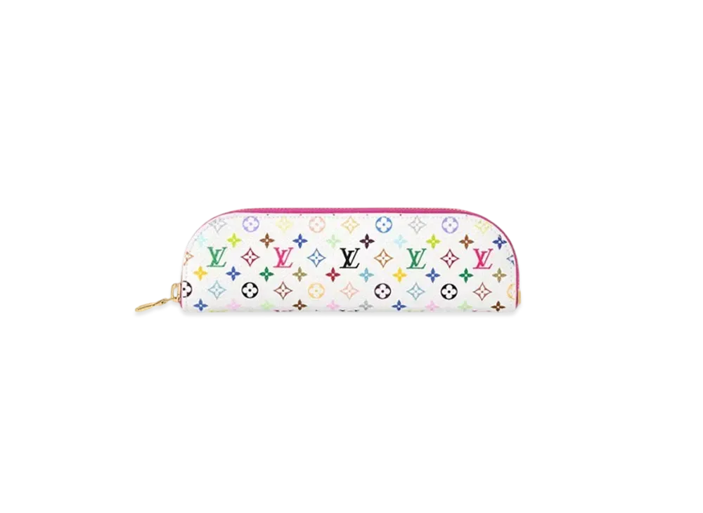 Louis Vuitton x Takashi Murakami Monogram Multicolor Charlotte Pencil Pouch "Blanc"