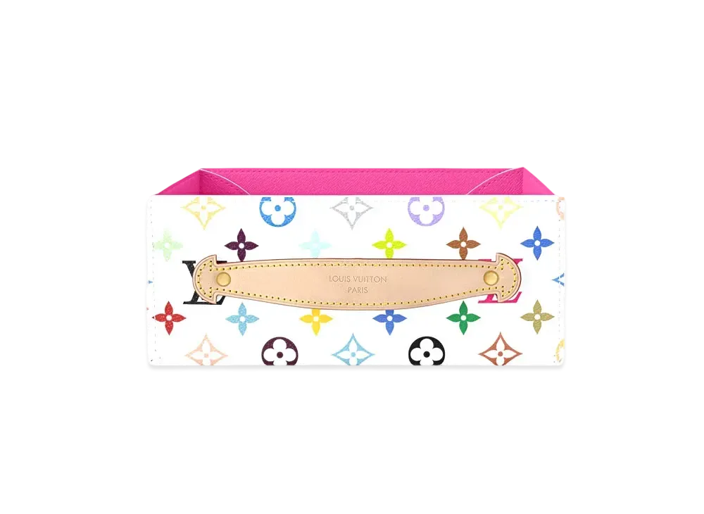 Louis Vuitton x Takashi Murakami George Monogram Multicolor Desk Tray GM "Blanc/Fuchsia"