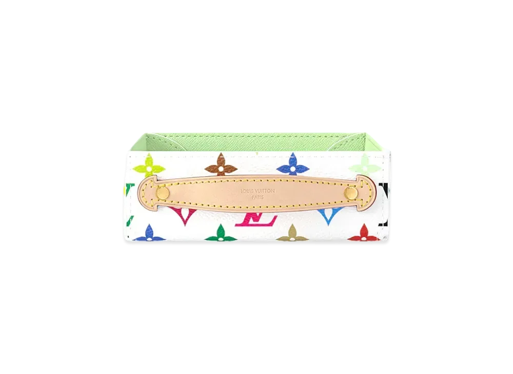 Louis Vuitton x Takashi Murakami George Monogram Multicolor Desk Tray PM "Blanc/Mint Green"