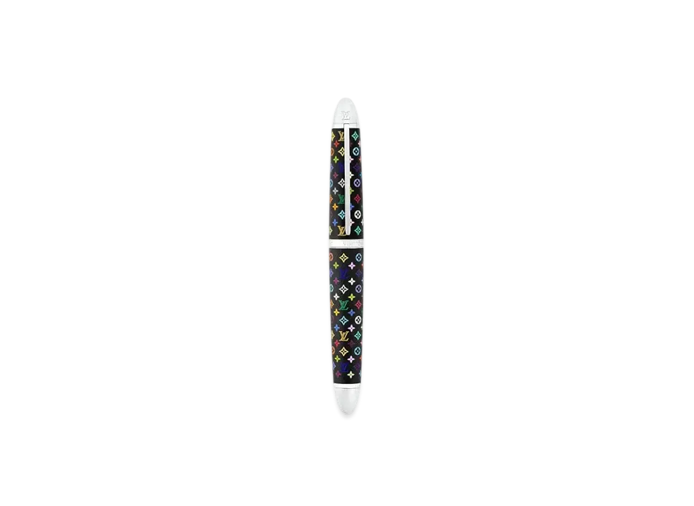 Louis Vuitton x Takashi Murakami Monogram Multicolor Doc Rollerball Pen "Noir"