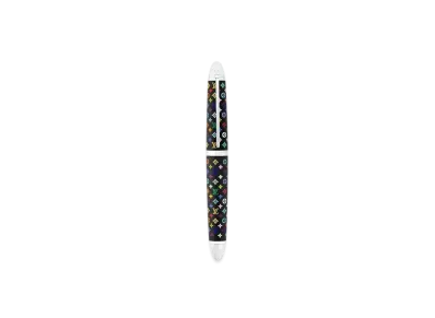 Louis Vuitton x Takashi Murakami Monogram Multicolor Doc Rollerball Pen "Noir"