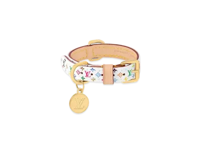 Louis Vuitton x Takashi Murakami Monogram Multicolor Dog Collar XS Monogram Multicolor "Blanc"