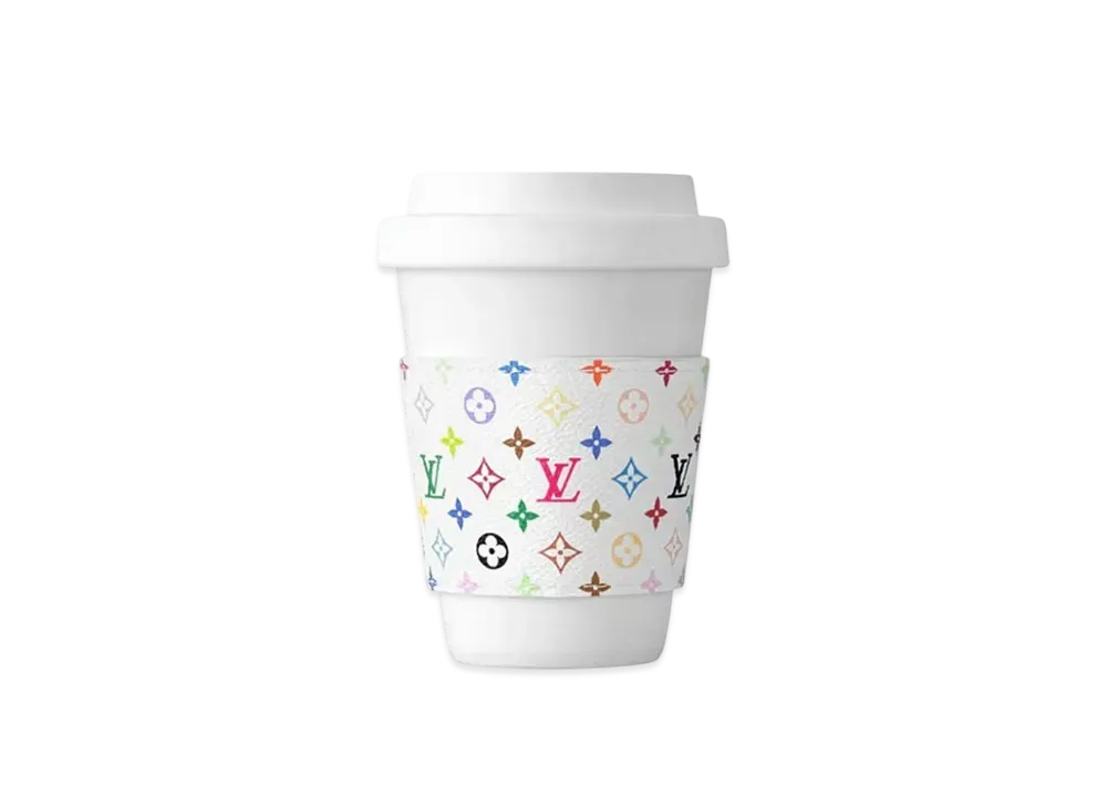 Louis Vuitton x Takashi Murakami Monogram Multicolor LV Cup PM "Blanc"