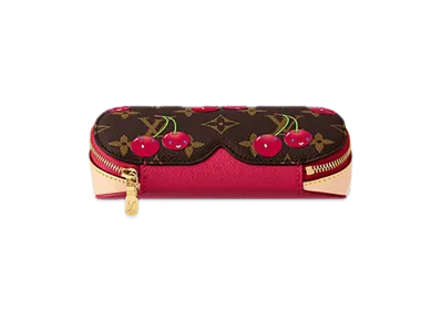 Louis Vuitton x Takashi Murakami Sunglasses Pouch GM "Cherry Brown"