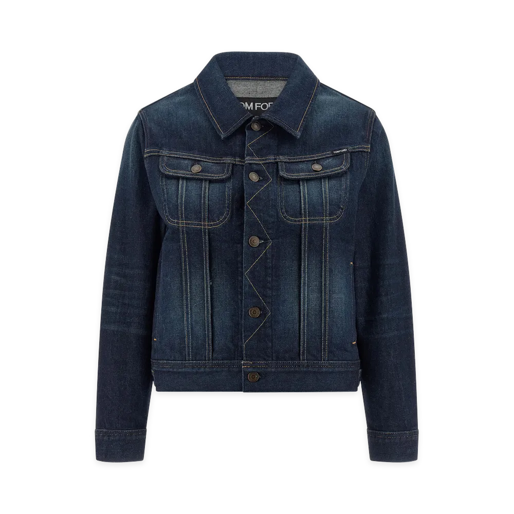 TOM FORD Women's Japanese Denim Jacket "Blue"