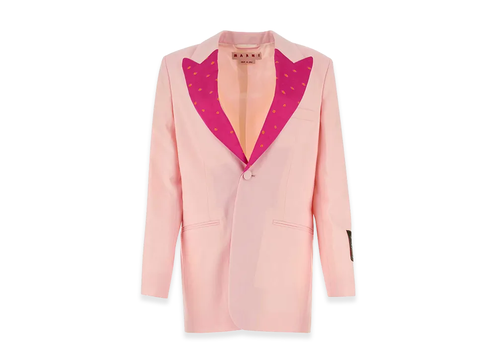 MARNI Women's Light Wool Blazer "Pink"