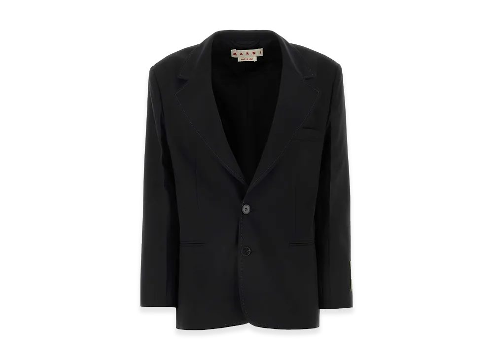 MARNI Women's Polyester Stretch Blazer "Black"