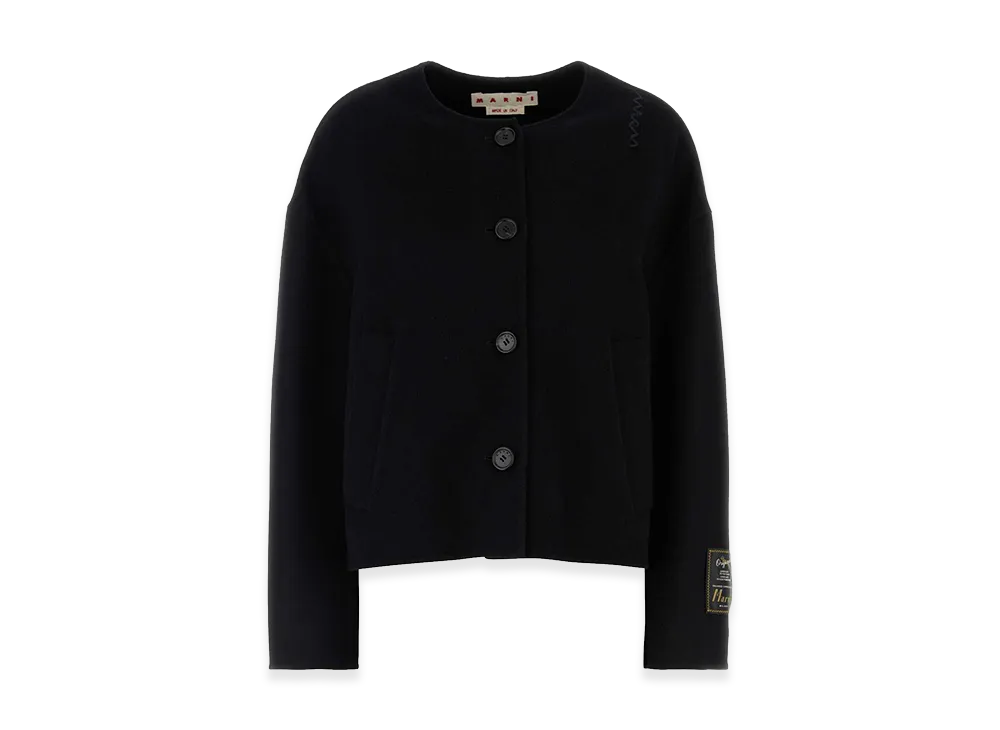 MARNI Women's Felt Blazer "Black"