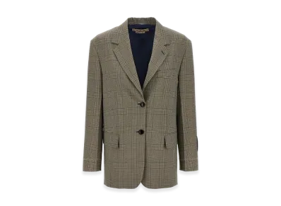 MARNI Women's Prince Of Wales Blazer "Gray"