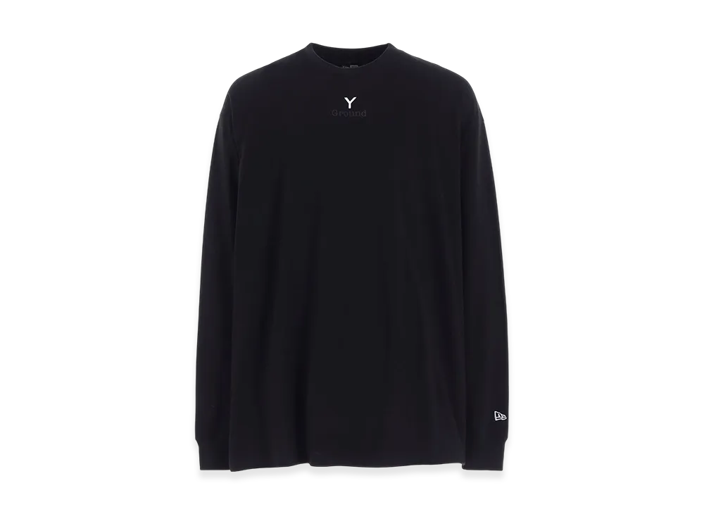 Ground Y x NEW ERA Logo L/S Oversized Performance Tee "Black"