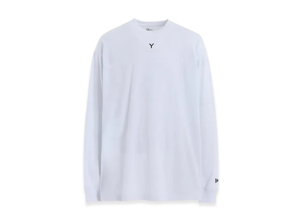 Ground Y x NEW ERA Logo L/S Oversized Performance Tee "White"