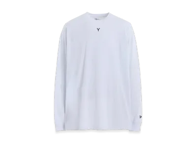 Ground Y x NEW ERA Logo L/S Oversized Performance Tee "White"