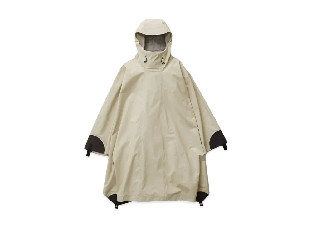 Goldwin 0 Waterproof Packable Poncho (Unisex) "Oatmeal"