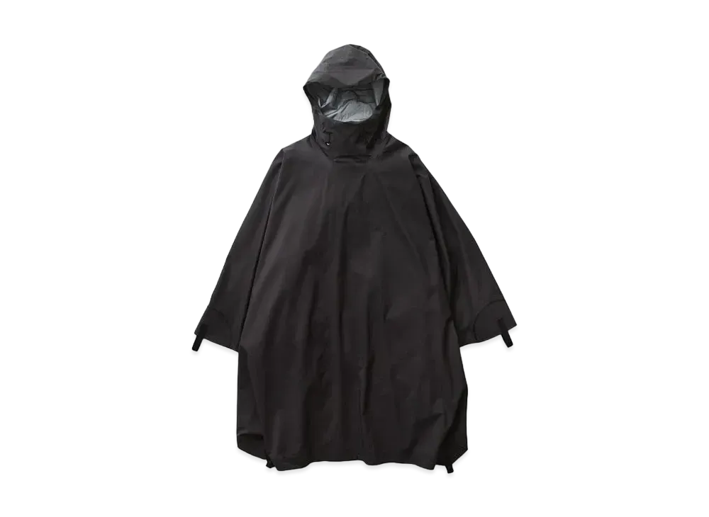 Goldwin 0 Waterproof Packable Poncho (Unisex) "Ink Black"