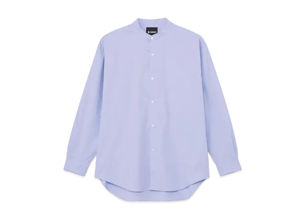 Goldwin Oversized Band Collar Shirt "Sax"