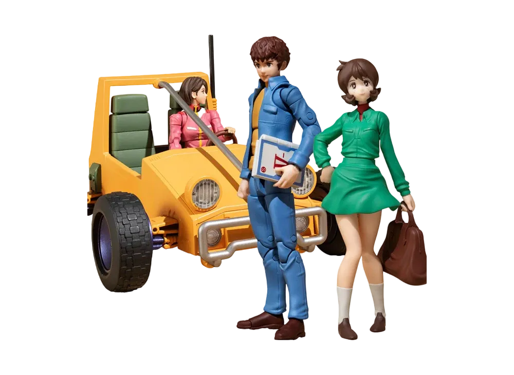 G.M.G Mobile Suit Gundam Earth Federation Forces 07 Amuro & Frau, 08V-SP General Soldier & Buggy Set [With first-time limited bonus]