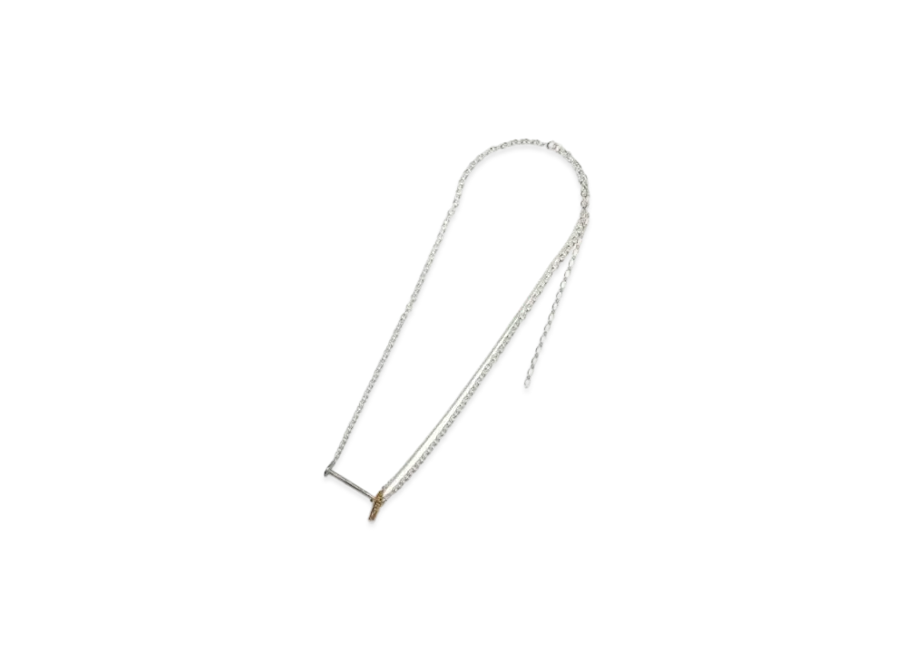 Ground Y x Jujutsu Kaisen Kugisaki's Straw Doll Necklace "Silver Gold"