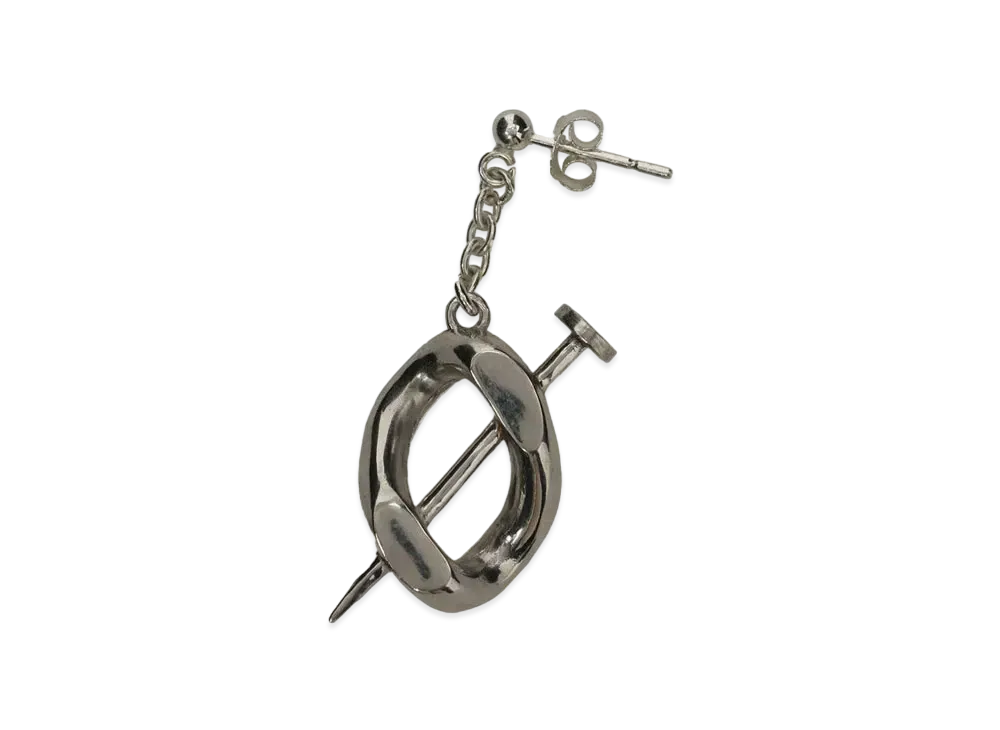 Ground Y x Jujutsu Kaisen Kugisaki's Nail Silver Ear Piercing "Silver"