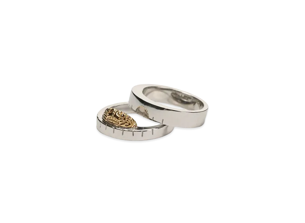 Ground Y x Jujutsu Kaisen Something Inside Geto Double Ring "Silver Gold"