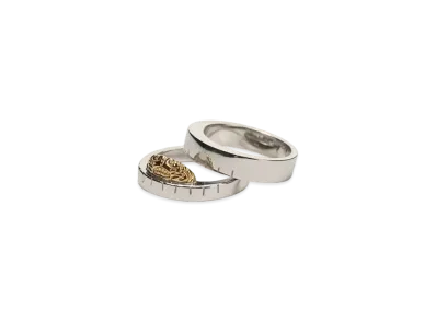 Ground Y x Jujutsu Kaisen Something Inside Geto Double Ring "Silver Gold"