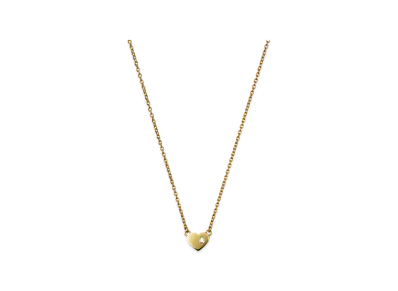 GOD ONLY KNOWS Tear Heart Necklace "Gold"